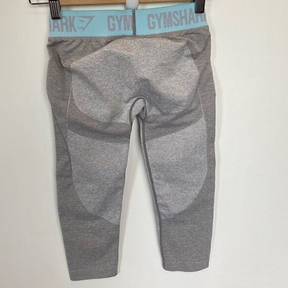 Gymshark Flex Crop Legging Light Gray - Picture 5 of 8